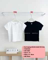 Áo Croptop Số 201-B 3221 TN Trơn
