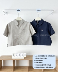 Áo Sơ Mi Số 243-B TN Kaki Lửng Thêu Cún