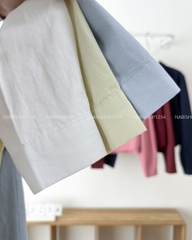 Áo Sơ Mi Số 329-B 7125 TD Lai Bầu Nút Bấm