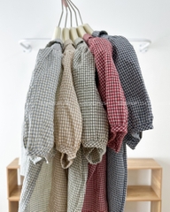 Áo Sơ Mi Số 331-B TN Bồng Caro Cổ Sen