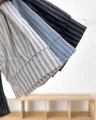 Áo Sơ Mi Số 334-A 5822 TD Kẻ Sọc + Khăn