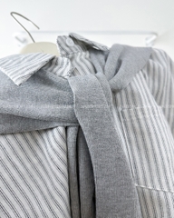 Áo Sơ Mi Số 334-A 5822 TD Kẻ Sọc + Khăn