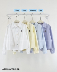 Áo Sơ Mi Số 335-A 8216 TD Nút Màu Mickey