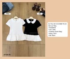 Áo Thun Số 12-D 6988 TN Cổ Sen Lai Tầng