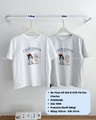 Áo Thun Số 263-B 1279 TN Cún Charles