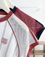 Áo Thun Số 298-D 6265 Tay Lưới Số 8