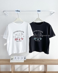 Áo Thun Số 303-D 7157 TN Cún Enthus