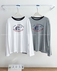 Áo Thun Số 305-D 666 TD Cún Animals