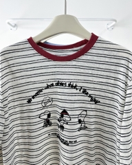 Áo Thun Số 310-B 657 TD Sọc Ngang Snoopy