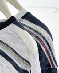 Áo Thun Số 316-B 6833 TD Oversize Sọc Màu