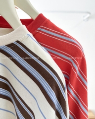 Áo Thun Số 317-B 7314 TD Oversize Sọc Tay Bo