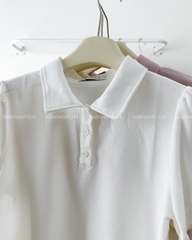 Áo Thun Số 318-B 3571 Polo TN Nhún Vai Trơn
