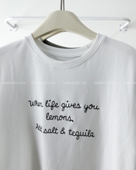 Áo Thun Số 321-B 650 TN Thêu Chữ