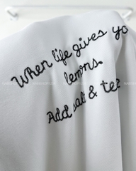 Áo Thun Số 321-B 650 TN Thêu Chữ