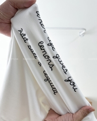 Áo Thun Số 321-B 650 TN Thêu Chữ