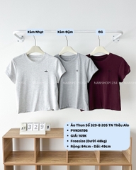 Áo Thun Số 329-B 205 TN Thêu Alo