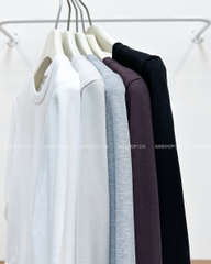 Áo Thun Số 338-M 3232 TD Trơn Lai Bầu