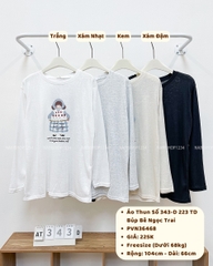 Áo Thun Số 343-D 223 TD Búp Bê Ngọc Trai