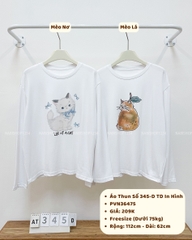 Áo Thun Số 345-D TD In Hình