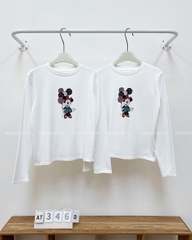 Áo Thun Số 346-D 2513 TD Mickey Bóng