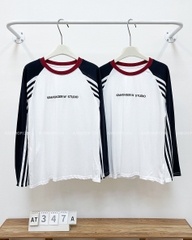 Áo Thun Số 347-A TD Raglan Sọc Studio