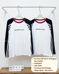 Áo Thun Số 347-A TD Raglan Sọc Studio