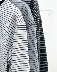 Áo Thun Số 349-M TD Cún Kẻ Ngang