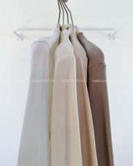 (G30K) Áo Thun Số 355-A 2036 TD Cổ Lọ Trơn