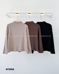 (G30K) Áo Thun Số 355-A 2036 TD Cổ Lọ Trơn