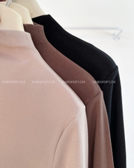 (G30K) Áo Thun Số 355-A 2036 TD Cổ Lọ Trơn