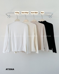 (G30K) Áo Thun Số 356-A 2167 TD Cổ Lọ Viền Bèo