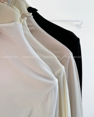 (G30K) Áo Thun Số 356-A 2167 TD Cổ Lọ Viền Bèo