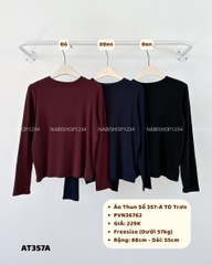 (G30K) Áo Thun Số 357-A 2275 TD Trơn