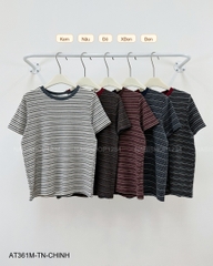 Áo Thun Số 361-M 11003 TN Kẻ Cổ Viền Màu