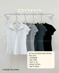 Áo Thun Số 362-B 3050 TN Polo Thêu Chữ