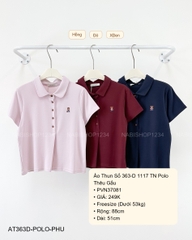 Áo Thun Số 363-D 1117 TN Polo Thêu Gấu