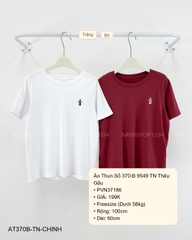 Áo Thun Số 370-B 9549 TN Thêu Gấu