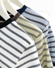 Áo Thun Số 371-D 1132 TN Kẻ Ngang Cún