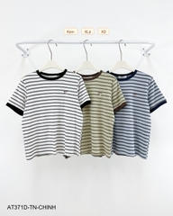 Áo Thun Số 371-D 1132 TN Kẻ Ngang Cún