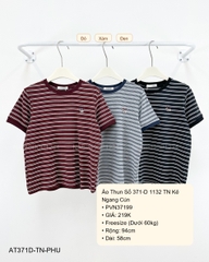 Áo Thun Số 371-D 1132 TN Kẻ Ngang Cún