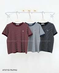 Áo Thun Số 371-D 1132 TN Kẻ Ngang Cún
