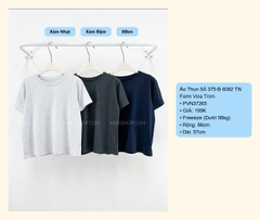 Áo Thun Số 375-B 6082 TN Form Vừa Trơn