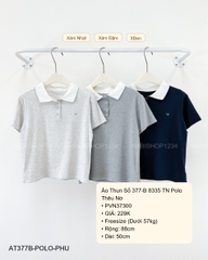 Áo Thun Số 377-B 8335 TN Polo Thêu Nơ