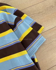 Áo Thun Số 385-B 8346 TN Polo Sọc Màu