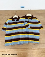 Áo Thun Số 385-B 8346 TN Polo Sọc Màu