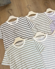 Áo Thun Số 3-B 11136 TN Kẻ Nhỏ