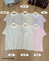 Áo Thun Số 3-B 11136 TN Kẻ Nhỏ