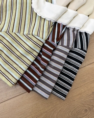 Áo Thun Số 400-D 1829 TN Polo Ren Kẻ