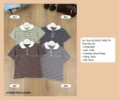 Áo Thun Số 400-D 1829 TN Polo Ren Kẻ