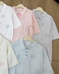 Áo Thun Số 7-M 8325 TN Polo Oversize Gấu
